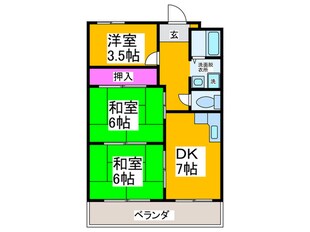 グレ－ス南住吉の物件間取画像